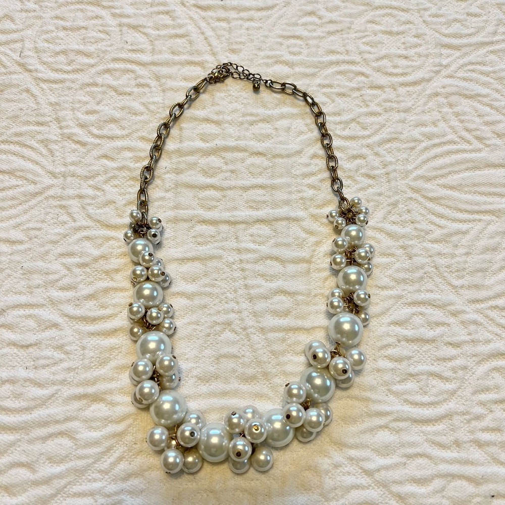 Chunky Pearl Statement Necklace